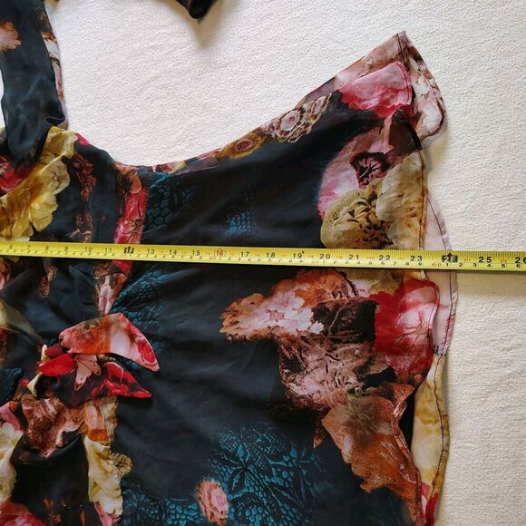 Venus Y2K Babydoll Top Sz 8 Split Bell Sleeve Floral Whimsigoth Fairygrunge - Picture 7 of 10